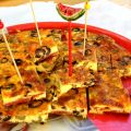 Clafoutis au chorizo et aux olives