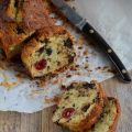 Christmas cake aux cerises confites et chocolat