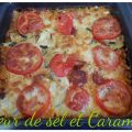 Gratin courgettes et chorizo