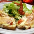 Tartines Tomate, Mozzarella et Jambon Cru