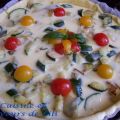 Quiche aux courgettes et tomates cerises,[...]