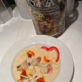 Soupe de Saint-Jacques au lait de coco et curry[...]