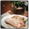 Crumble de saumon aux noisettes sur lit de[...]