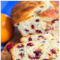 Cake a l'orange et canneberge.