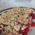 Carrés granola aux fraises