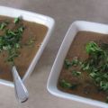 Potage aux lentilles et cari