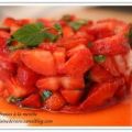 Tartare de fraises à la menthe, Recette Ptitchef