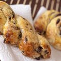 Brioches aux morceaux de chocolat noir