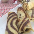 Crêpes tourbillon au chocolat.