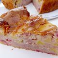 Gâteau pomme-framboise, au mascarpone
