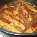 Saucisses aux oignons