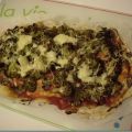 Pizza aux brocolis, champignons, tomates et[...]