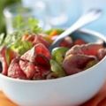 Salade de boeuf aux poivrons confits
