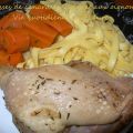 Cuisses de canard au cidre et aux oignons