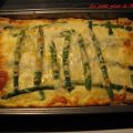 Tarte feuilletée aux asperges et fromage