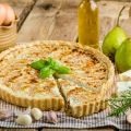 Quiche aux poires et au roquefort