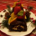 Bûche de Noël aux deux chocolats