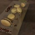 Macarons au chocolat noir