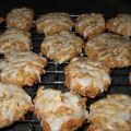Biscuit pomme et gruau, glacé à l`érable