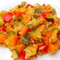 Poêlée de légumes du soleil, riz et épeautre
