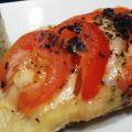 Papillotes de saumon, tomate et mozzarella