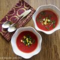 Gaspacho aux tomates et au melon d’eau