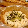 Fondue de cajoubert à l'ail et au romarin