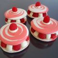Macarons framboises et cream cheese