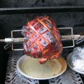 Jambon rôti à la broche