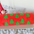 Biscuit roulé imprimé sapins de Noël au Nutella[...]