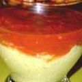 Verrine, chantilly d'avocat, coulis de tomate[...]