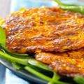 Galettes de patates douces et courgettes
