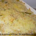 Gratin de poireaux et Crozet