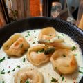 CREME D'ASPERGES ET SES RAVIOLES D'ARAIGNEE