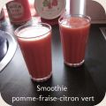 Smoothie pomme-fraise-citron vert