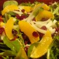 Salade d'oranges sanguines au basilic