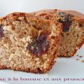 Cake au sarrasin, à la banane et aux pruneaux