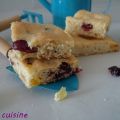 Biscuits aux cranberries & pommes séchées
