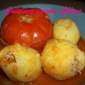 Tomates et pommes de terre farcies