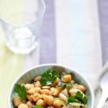 Salade de pois chiches et fenouil cuits au four