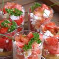 Verrine de tomate et chèvre au croustillant de[...]