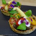 Tartelette sablée à l'origan, fond de tapenade,[...]