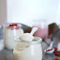 Yaourts au lait d'amande - Almond milk yoghurt
