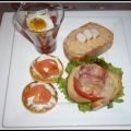Assiette apéritive pour dîner improvisé,[...]
