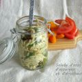 Salade d'orzo, d'asperges et d'artichauts