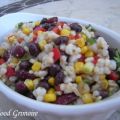 Salade de riz et de légumineuses