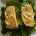 Salade de chèvre chaud aux épinards au miel