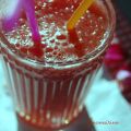 Jus de pastèque à l'eau de rose