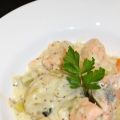 Blanquette de saumon (poireau, carotte)