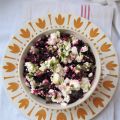 Betteraves râpées à la feta & au pesto
